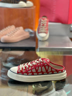 Roter Canvas-Monogramm-Rückenfrei – Herren