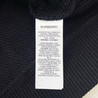 Schwarzes besticktes Rundhalsshirt aus Baumwolle – Herren