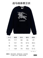 Schwarzes besticktes Rundhalsshirt aus Baumwolle – Herren