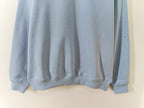 Blue Cotton Logo Crewneck - Men's
