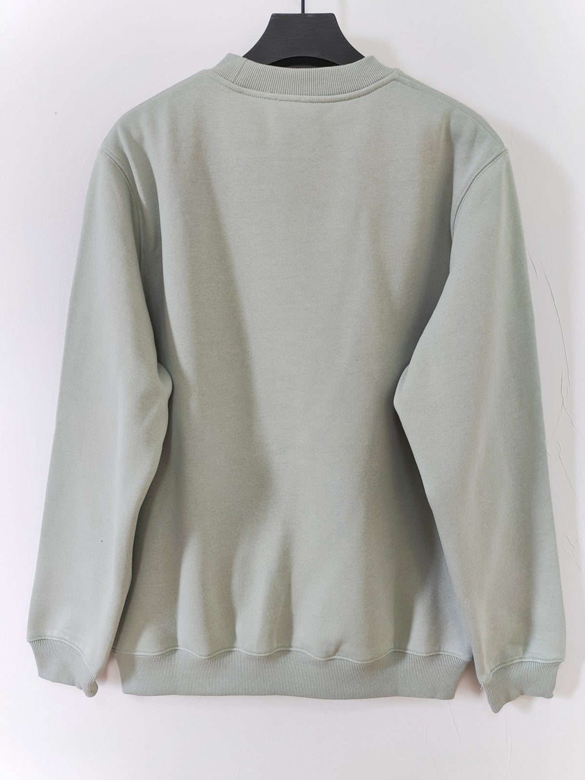 Blue Cotton Logo Crewneck - Men's