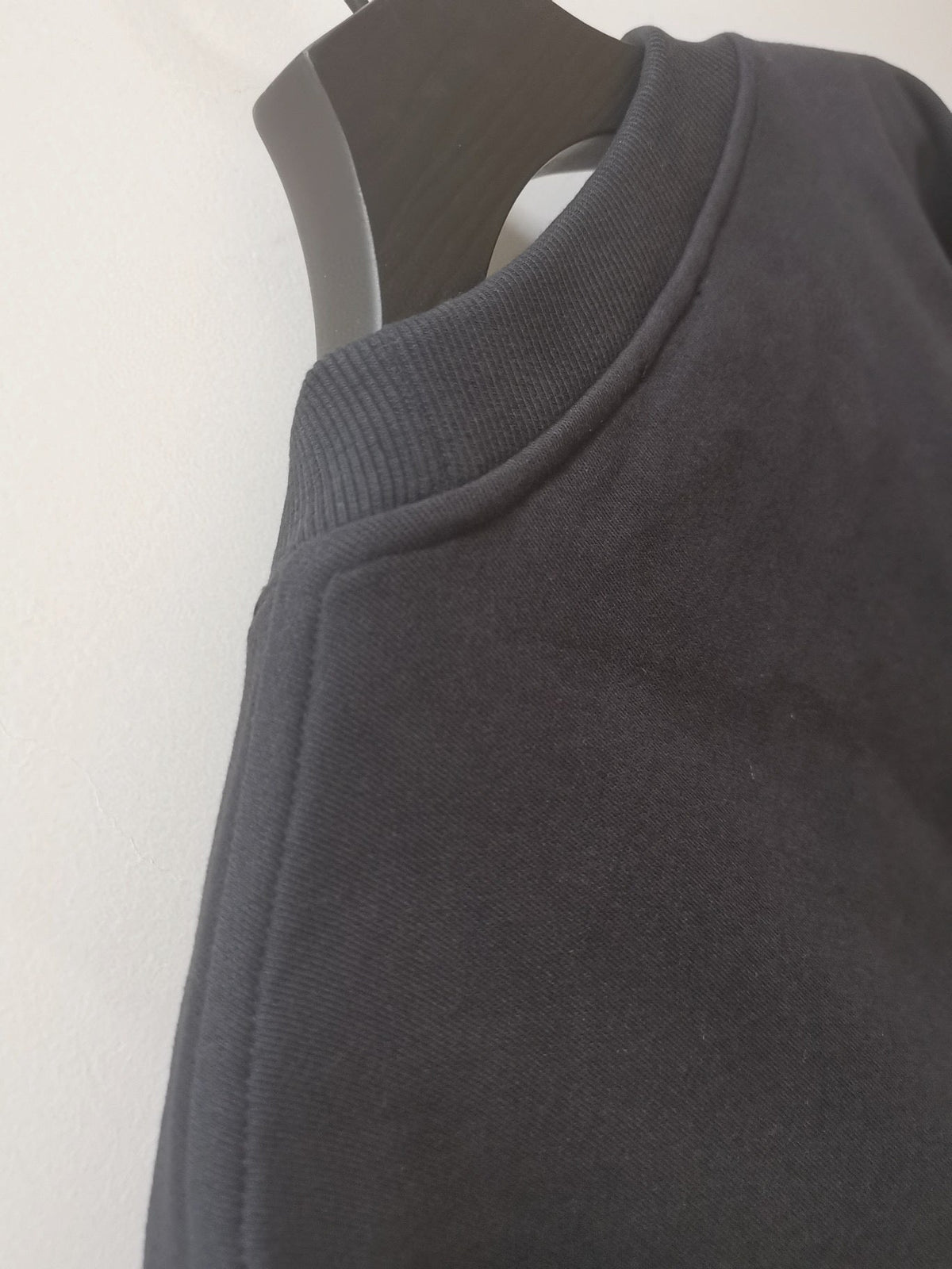 Blue Cotton Logo Crewneck - Men's