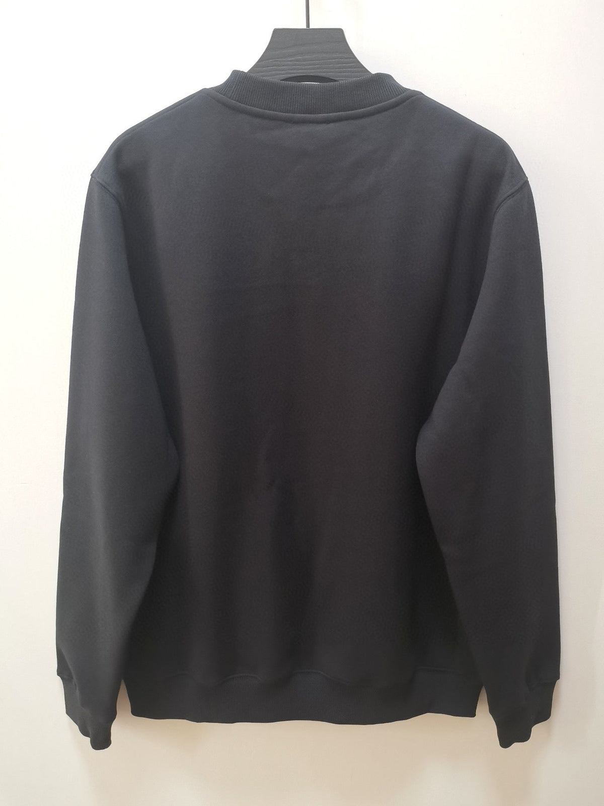 Blue Cotton Logo Crewneck - Men's