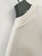 Blue Cotton Logo Crewneck - Men's