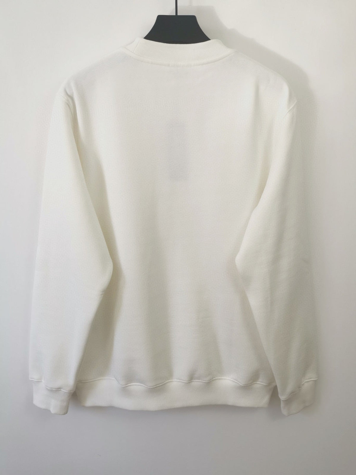Blue Cotton Logo Crewneck - Men's