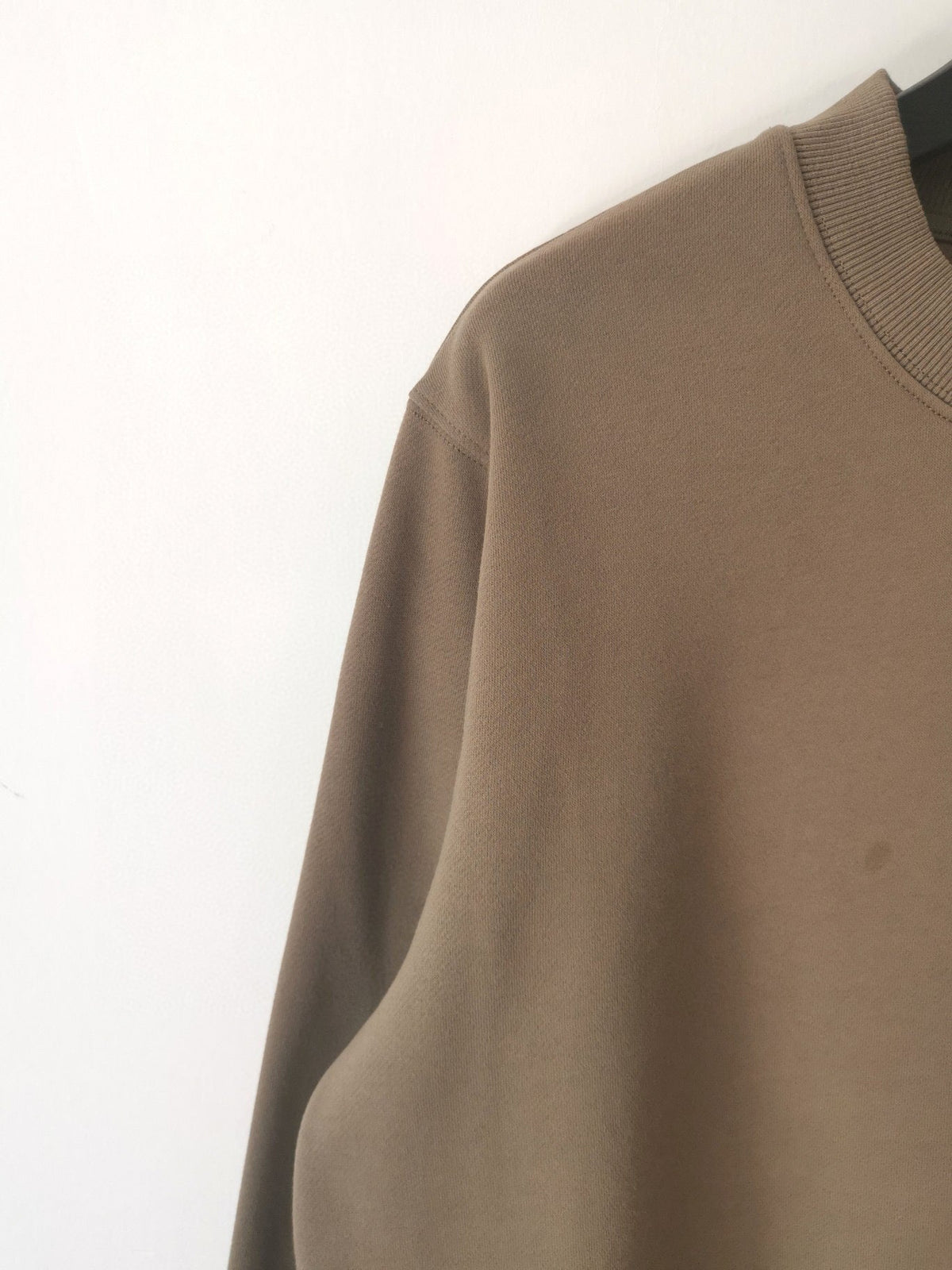 Blue Cotton Logo Crewneck - Men's