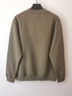 Blue Cotton Logo Crewneck - Men's