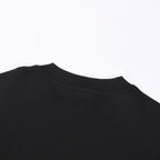 Schwarzes Baumwoll-Rundhals-Sweatshirt mit Dreieckslogo – Herren