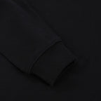 Schwarzes Baumwoll-Rundhals-Sweatshirt mit Dreieckslogo – Herren