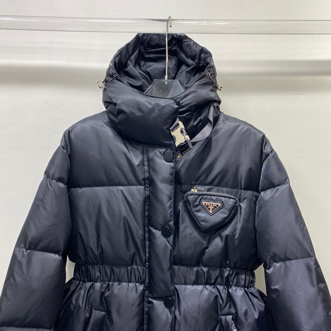 Black Puffer Jacket - Men's