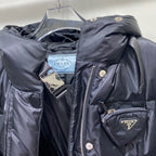 Schwarze Steppjacke – Herren