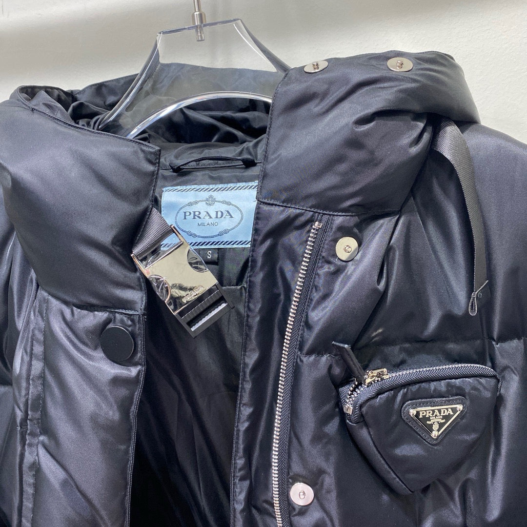 Schwarze Steppjacke – Herren