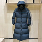 Daunenjacke in Weiß und Grau – Damen