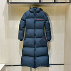 Daunenjacke in Weiß und Grau – Damen