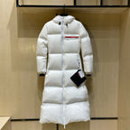 Daunenjacke in Weiß und Grau – Damen