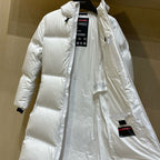Daunenjacke in Weiß und Grau – Damen