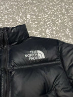 Schwarz-weiße Pufferjacke – Herren