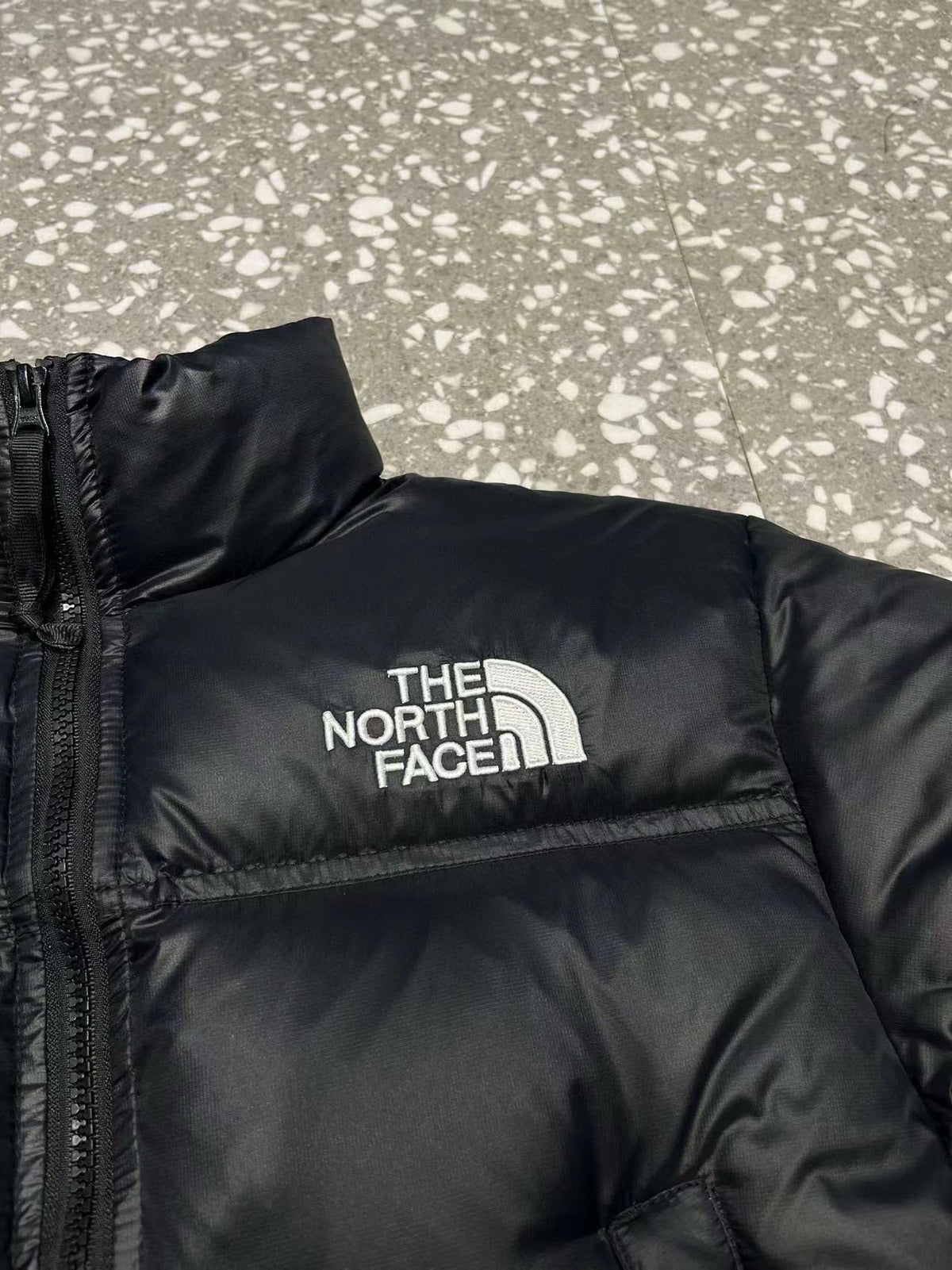 Black and White Puffer Jacket - Men's