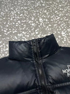 Schwarz-weiße Pufferjacke – Herren