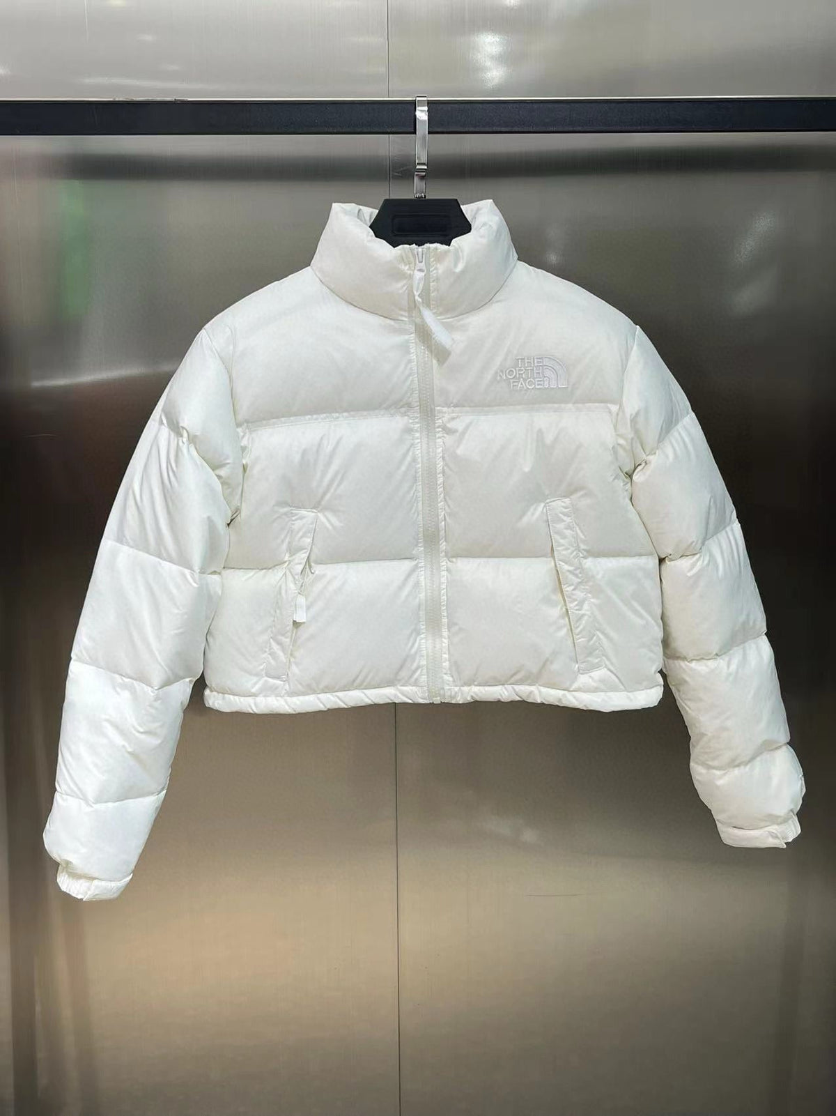 Black and White Puffer Jacket - Men's