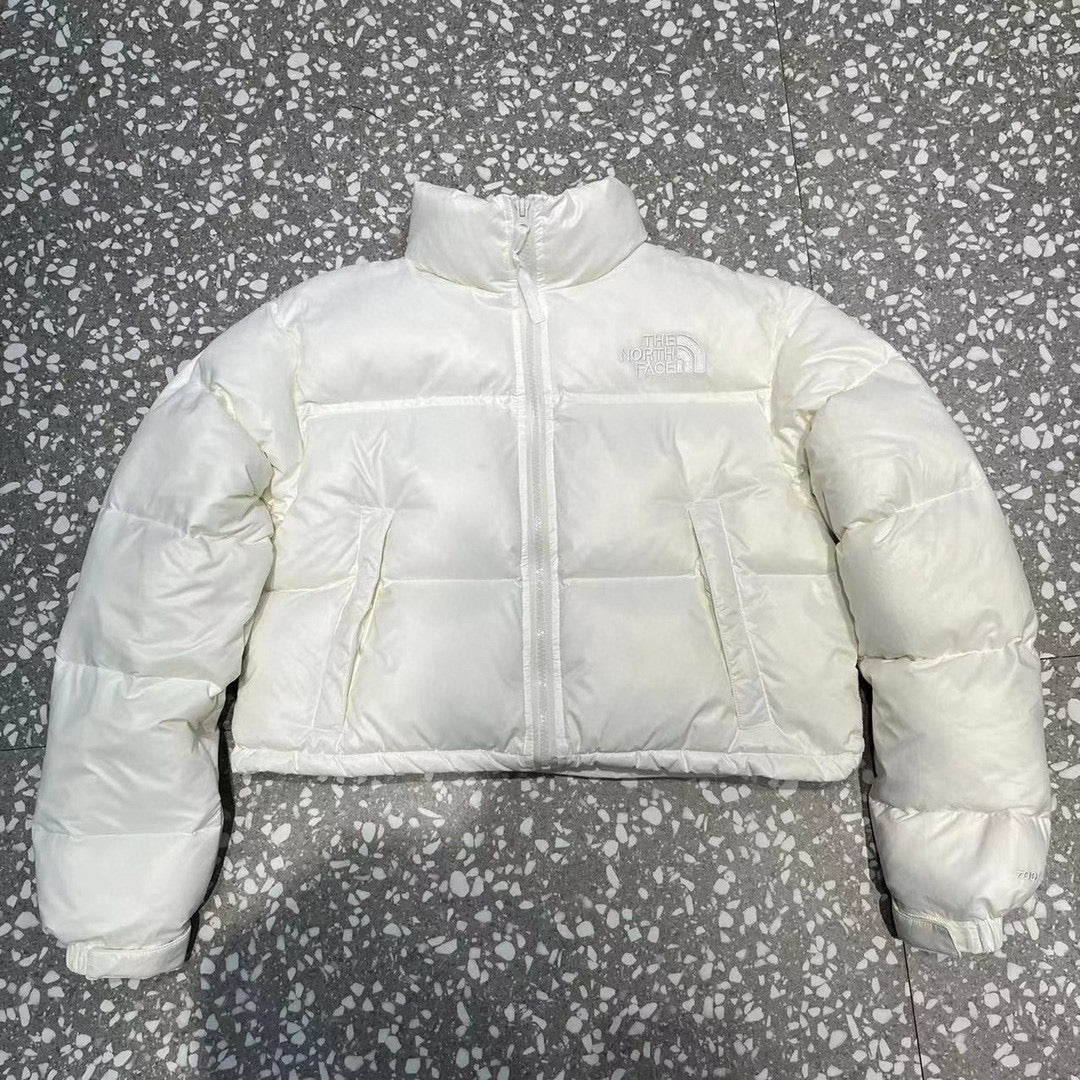 Schwarz-weiße Pufferjacke – Herren