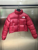 Schwarz-weiße Pufferjacke – Herren