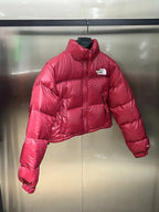 Schwarz-weiße Pufferjacke – Herren