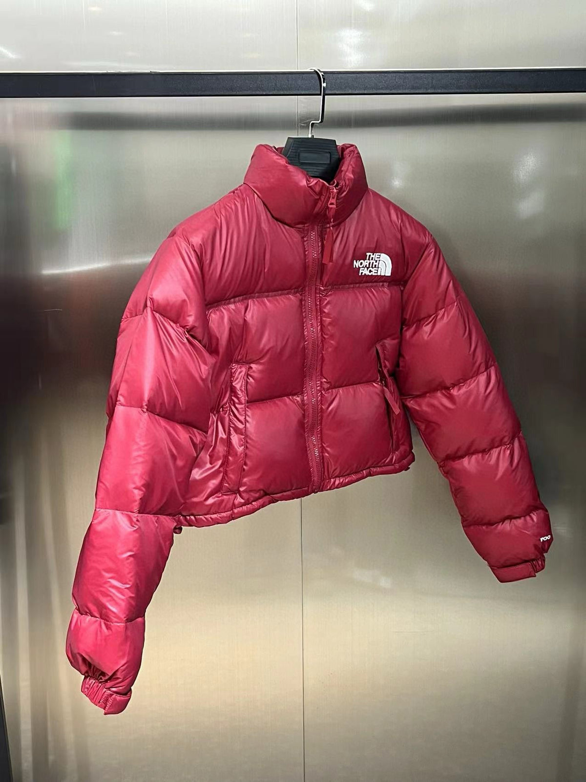 Schwarz-weiße Pufferjacke – Herren