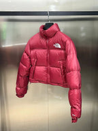 Schwarz-weiße Pufferjacke – Herren