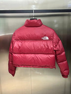 Schwarz-weiße Pufferjacke – Herren