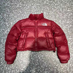 Schwarz-weiße Pufferjacke – Herren