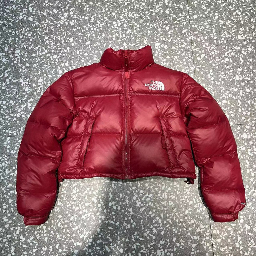 Schwarz-weiße Pufferjacke – Herren