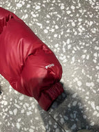 Schwarz-weiße Pufferjacke – Herren