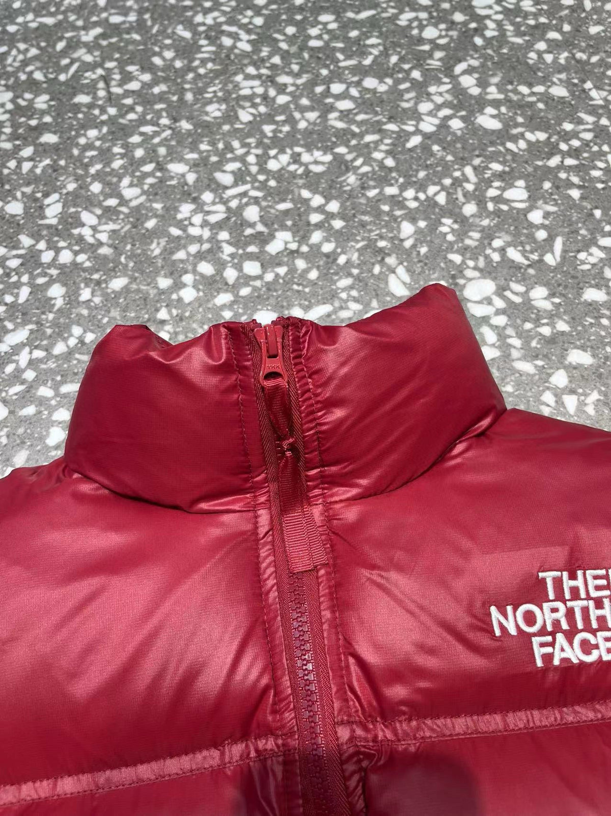 Schwarz-weiße Pufferjacke – Herren