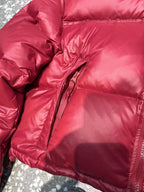 Schwarz-weiße Pufferjacke – Herren
