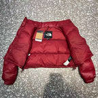 Schwarz-weiße Pufferjacke – Herren