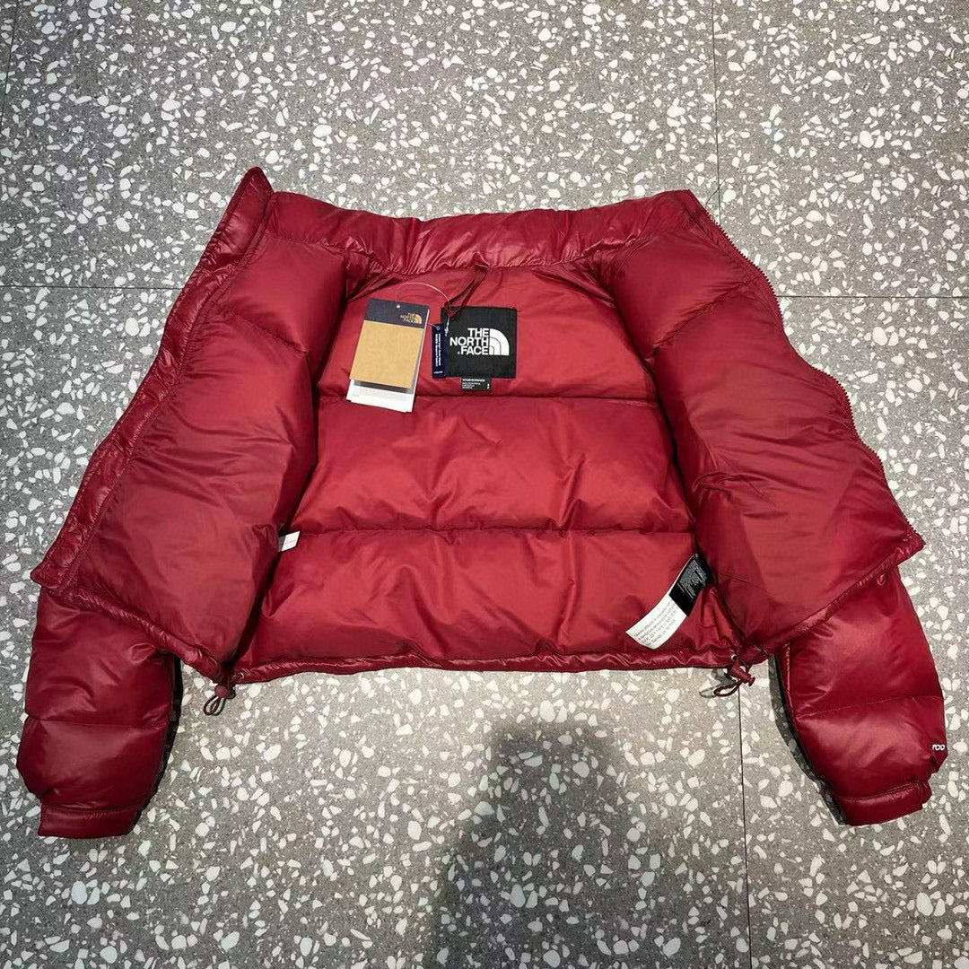 Schwarz-weiße Pufferjacke – Herren