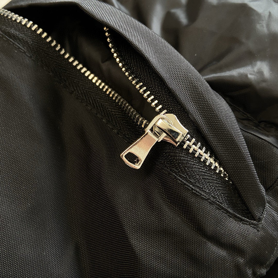 Schwarze Steppjacke – Herren