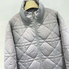 Grey and Silver Puffer Jacket - Men's