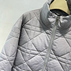 Grey and Silver Puffer Jacket - Men's