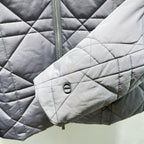 Grey and Silver Puffer Jacket - Men's
