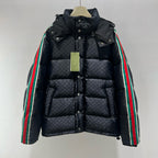 Schwarze Steppjacke – Herren