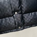 Schwarze Steppjacke – Herren