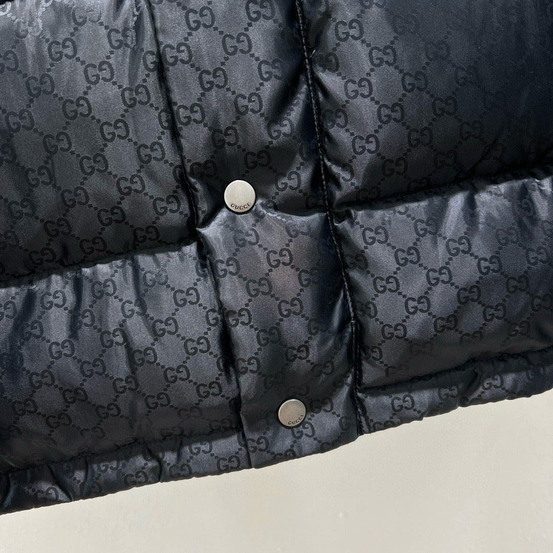 Schwarze Steppjacke – Herren