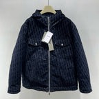 Dark Blue Puffer Jacket - Men's