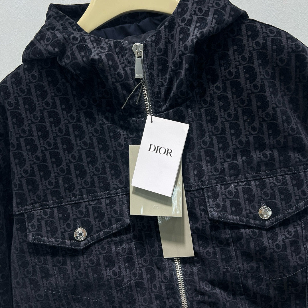 Dark Blue Puffer Jacket - Men's