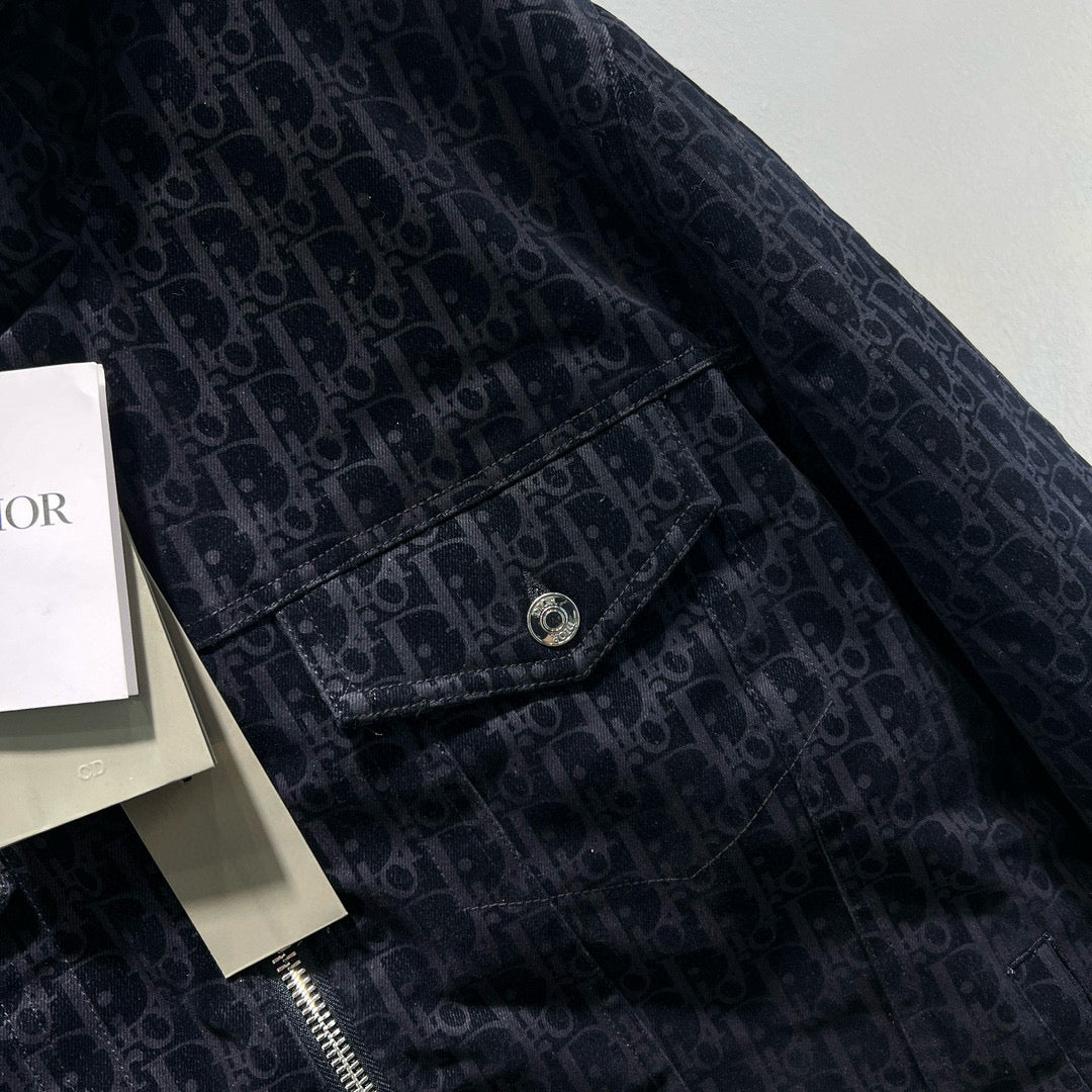 Dark Blue Puffer Jacket - Men's