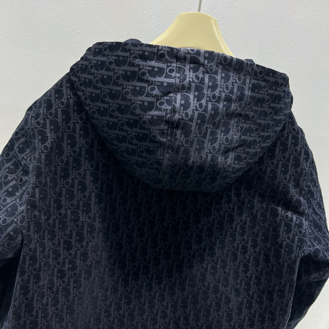 Dark Blue Puffer Jacket - Men's