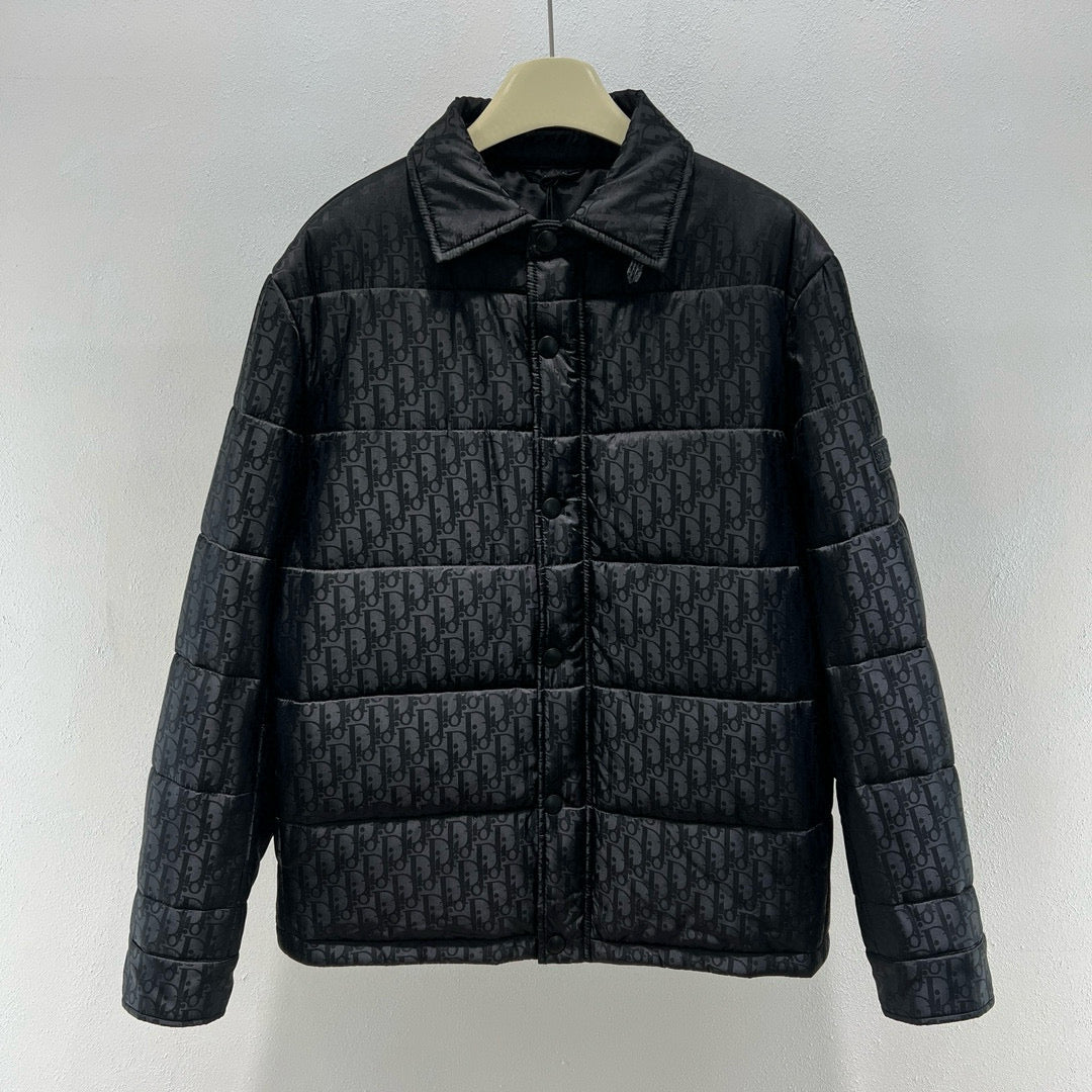 Black Puffer Jacket - Men's
