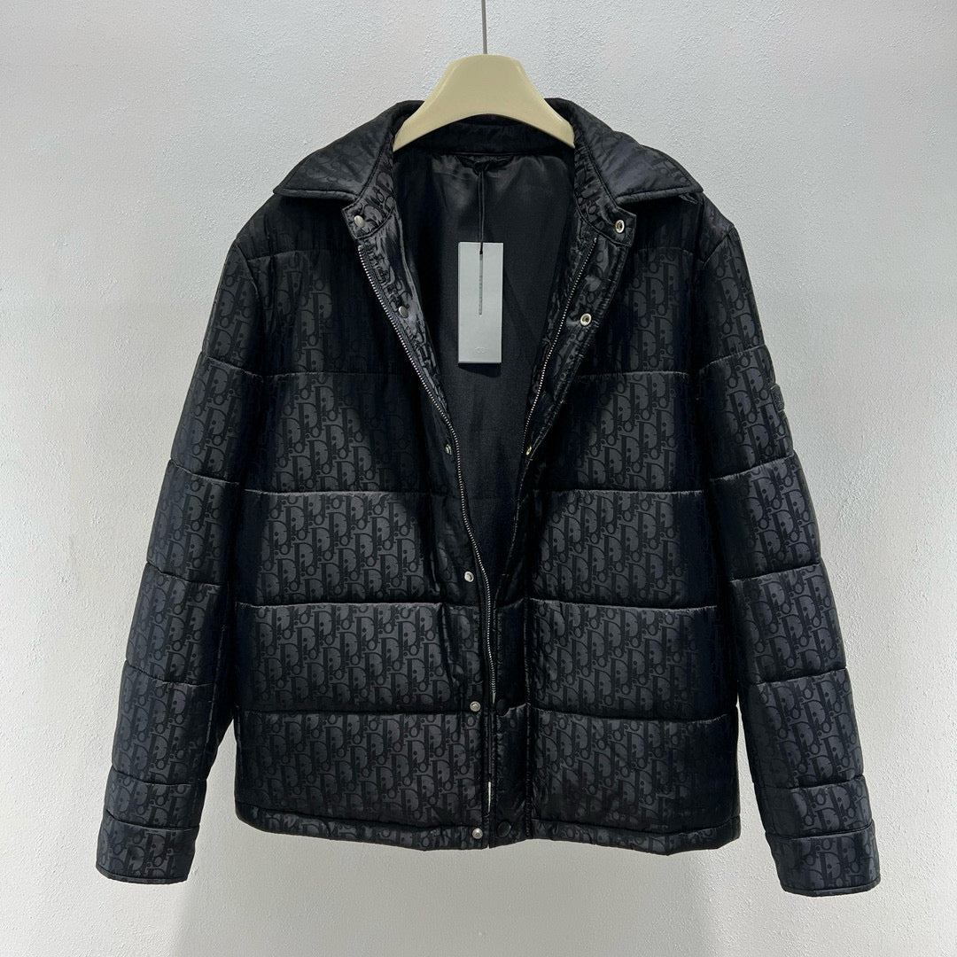 Black Puffer Jacket - Men's